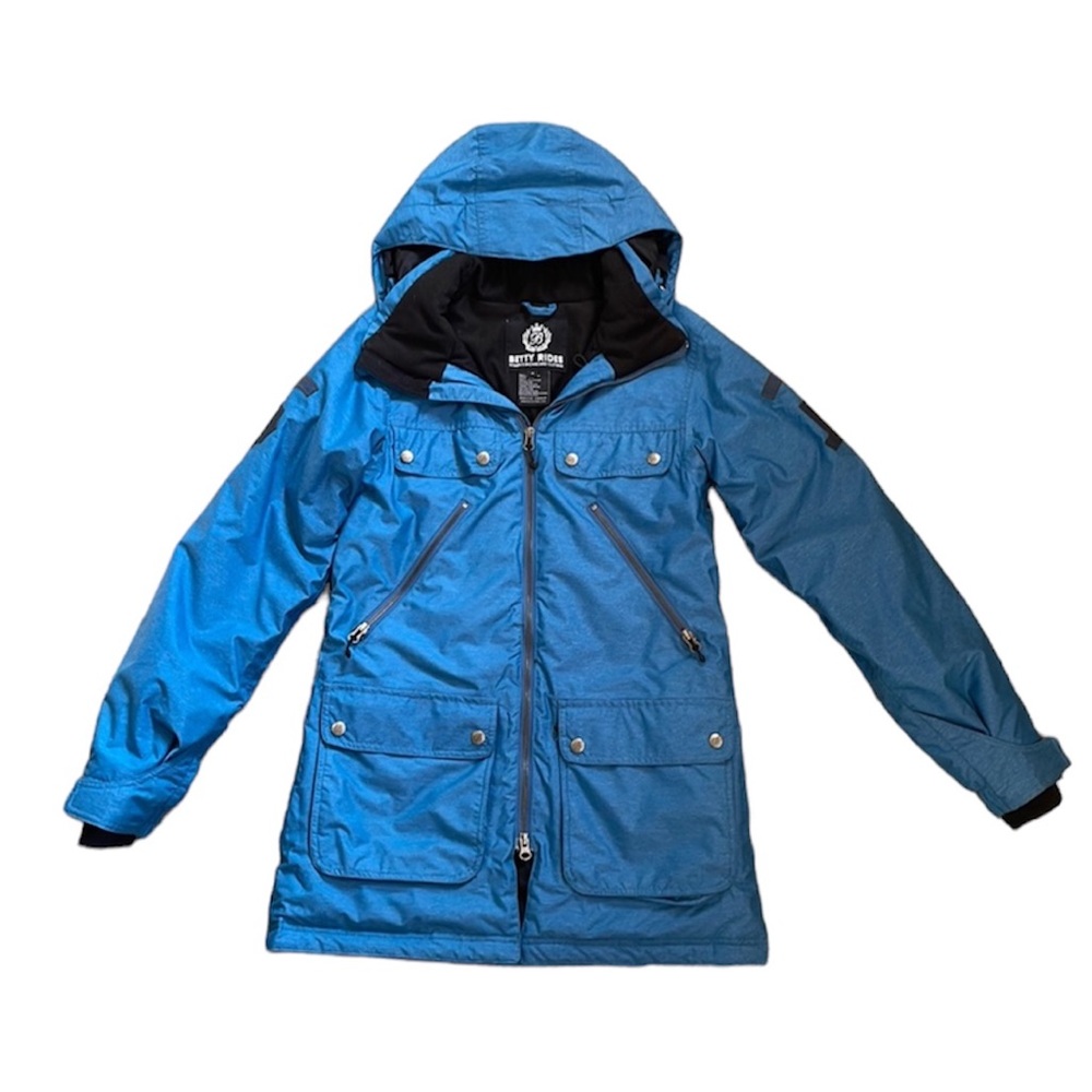 Betty Rides blue Snowboarding Jacket - Picture 1 of 14